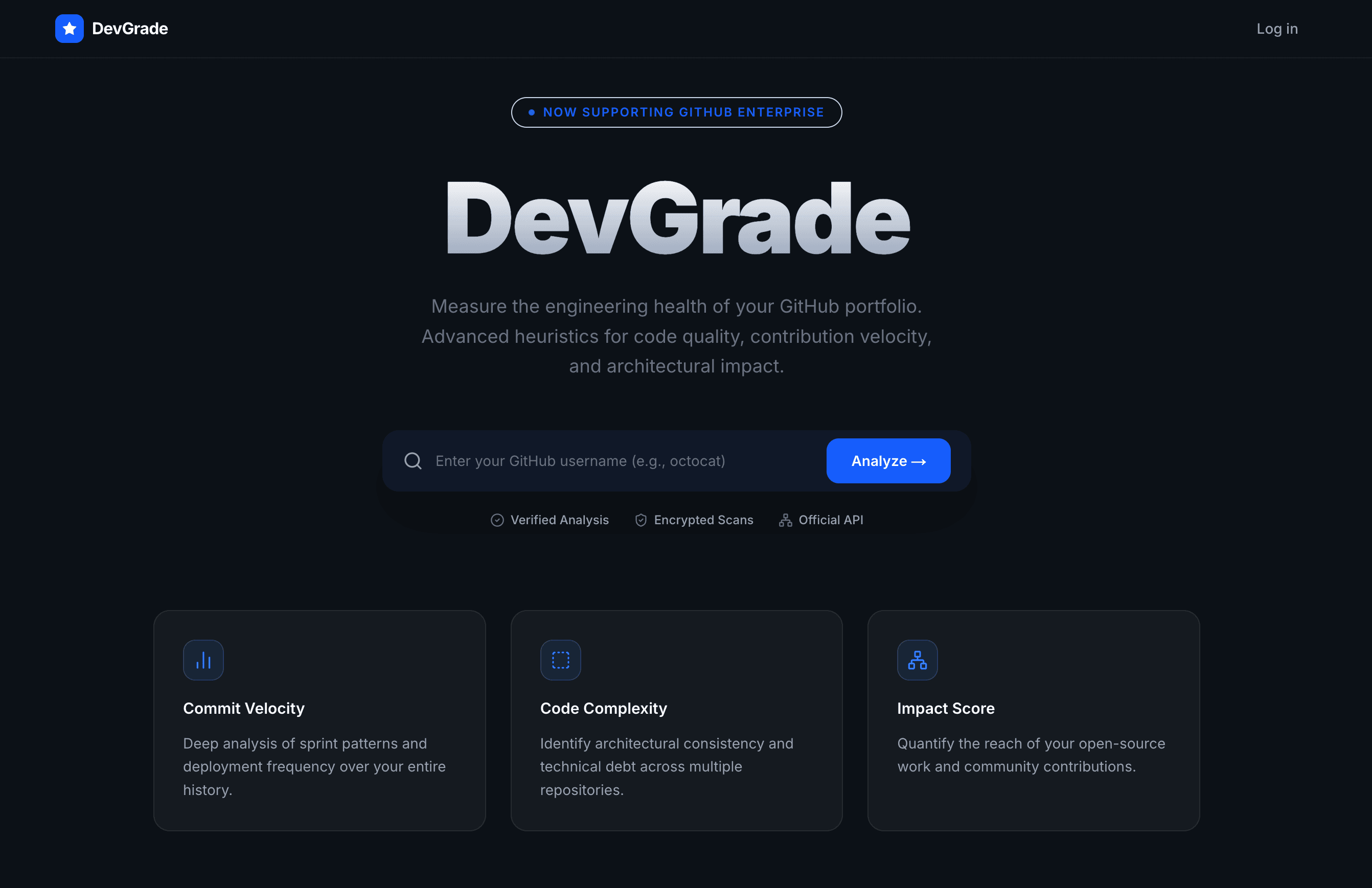 DevGrade project preview